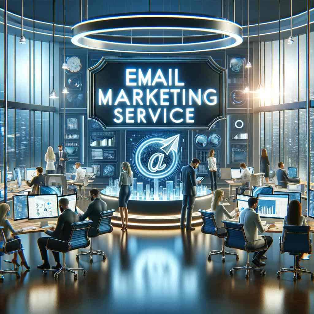 Email Marketing Service in a contemporary office environment
