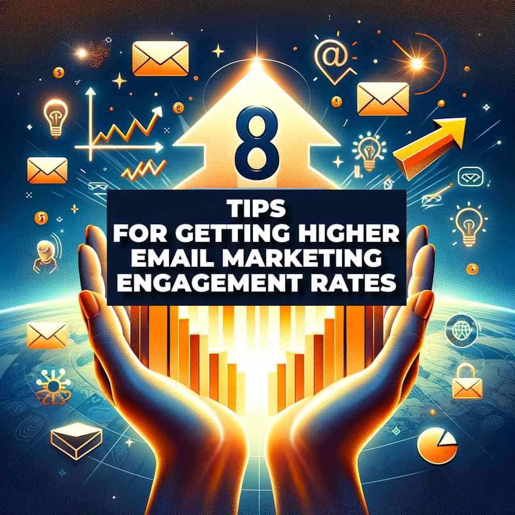 Tips for email marketing engagement with graph