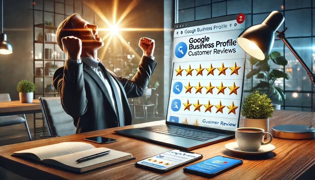 Here is the photorealistic image created to reflect the "Conclusion: Start Boosting Your Google Business Profile Customer Reviews Today" section.