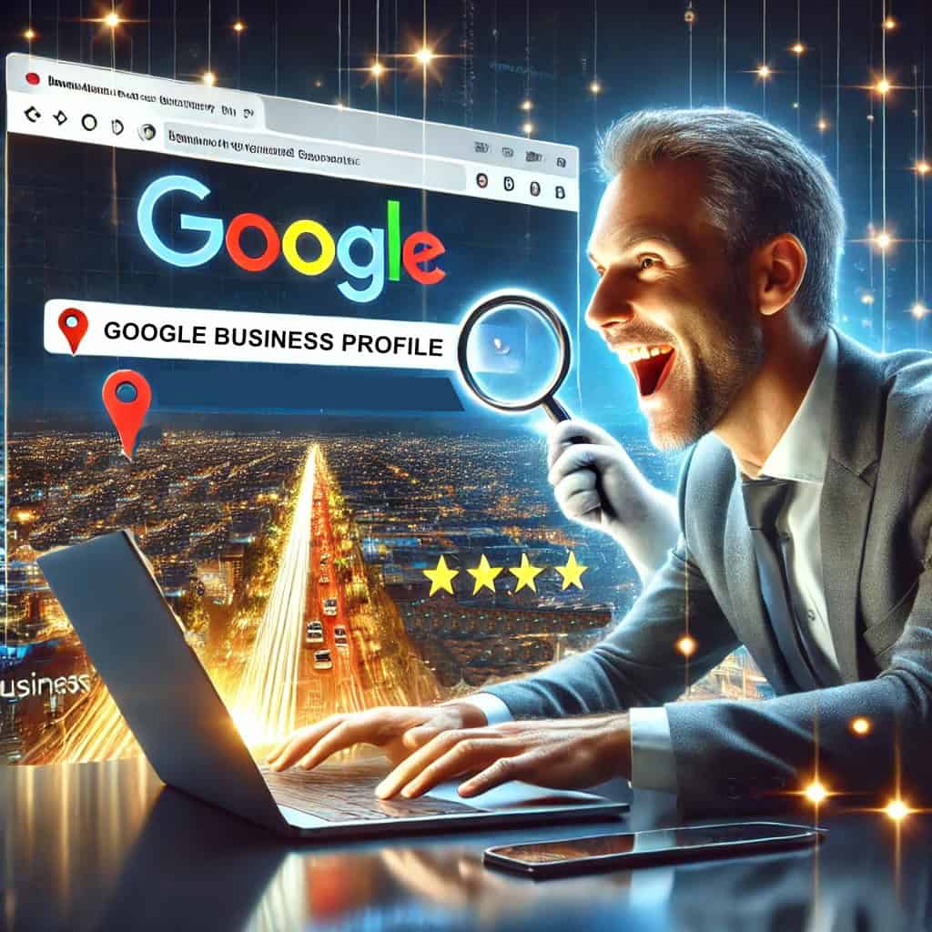 Google Business Profile at the top of search