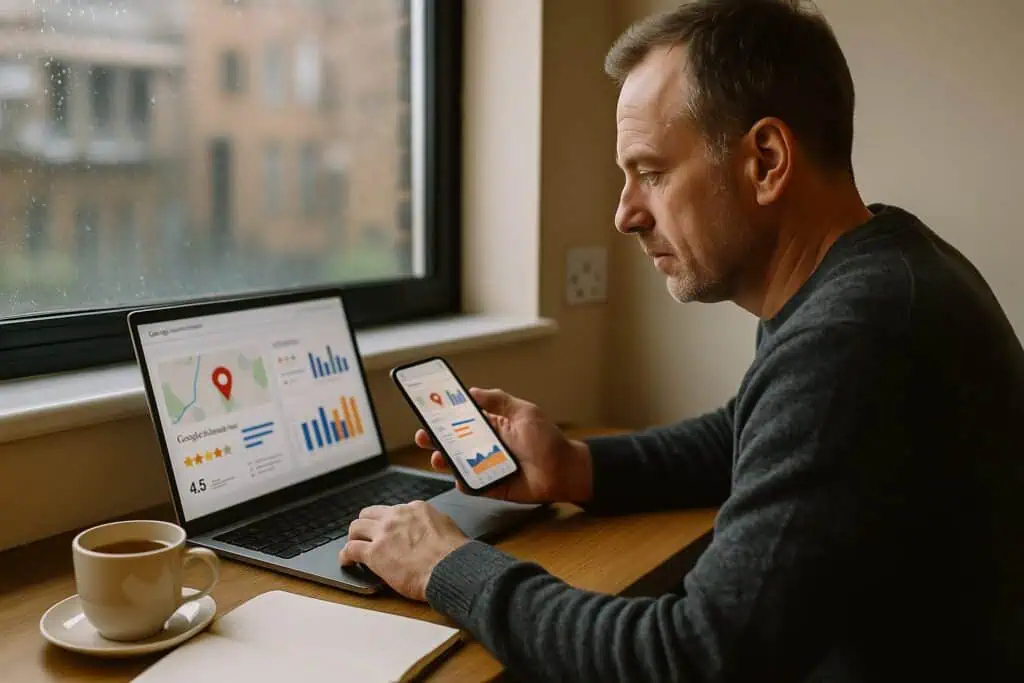 How to Get Your Google Business Profile to the Top of Search 1 Google Business Profile optimisation in Kilmarnock – dashboard view