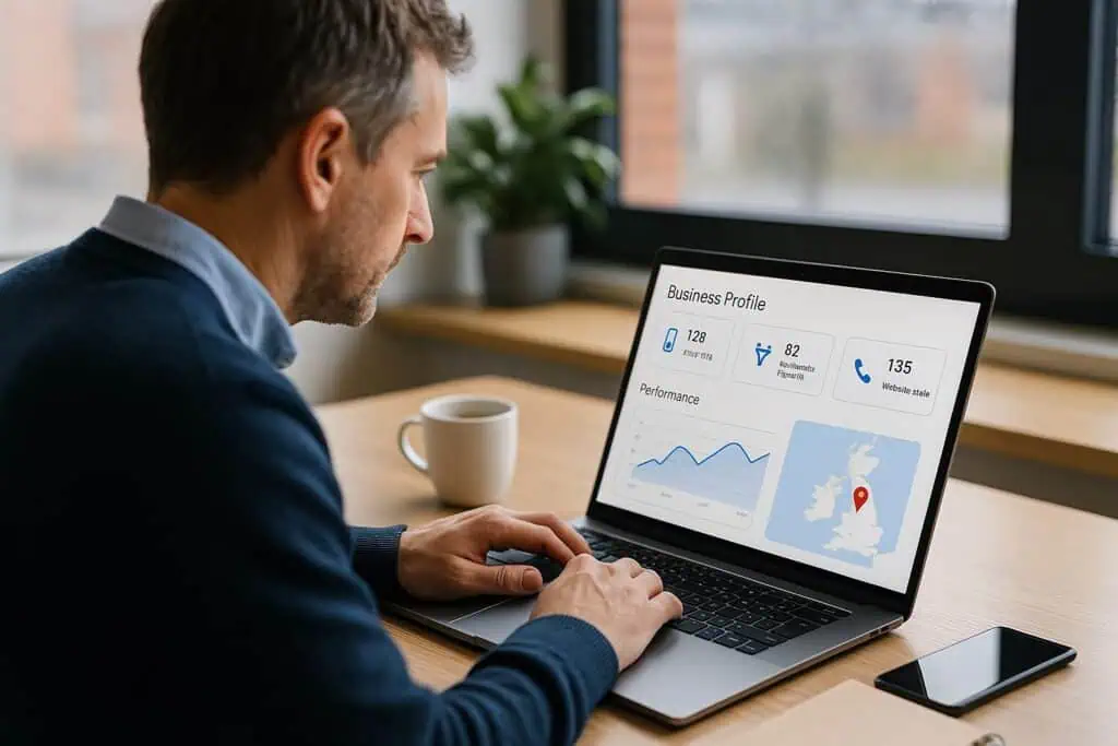 The Ultimate Guide to Your Google Business Profile Optimisation 1 If you want more local enquiries from Google in Kilmarnock, Ayrshire, Glasgow (and across the UK), your Google Business Profile (GBP) must be complete, current, and consistent. This guide gives you a practical optimisation plan that improves local 3-pack visibility, boosts clicks, and converts searches into calls without gimmicks.