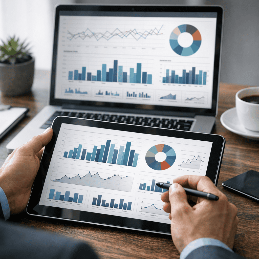 How to Start Using Paid Advertising: A Practical Guide for UK Businesses 4 Start Using Paid Advertising - Client checking monthly reporting