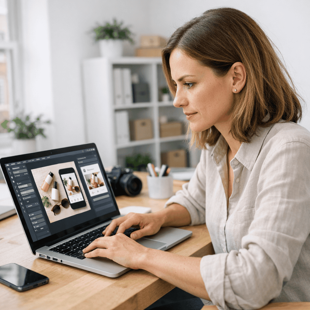 How to Start Using Paid Advertising: A Practical Guide for UK Businesses 3 Start Using Paid Advertising - Consultant creating advert images