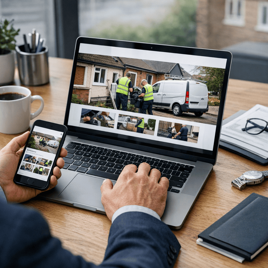 5 Practical Ways to Improve Your Website Conversion Rate 5 Website Conversion Rate - Checking cameras on laptop