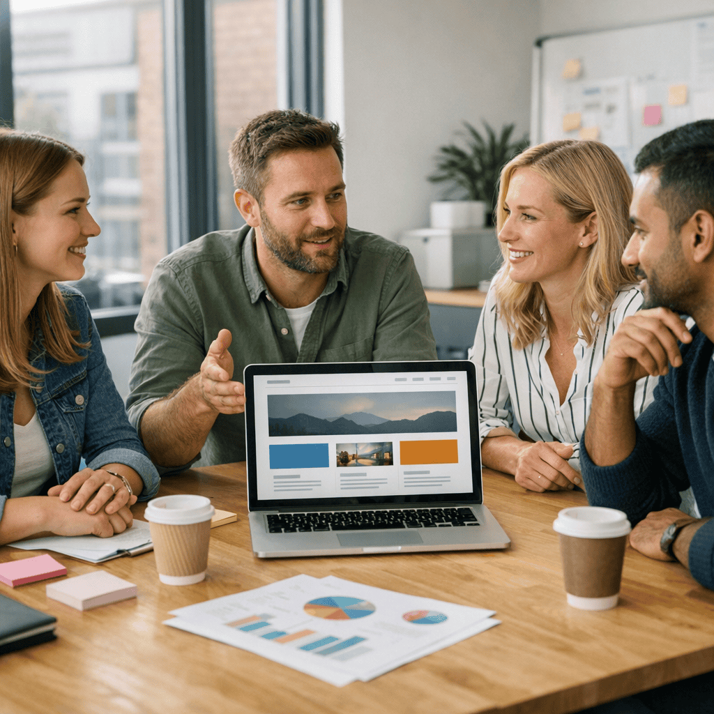 Lead Magnet Ideas for Service Providers: Practical Ways to Generate Better Enquiries 2 lead magnet ideas for service providers - A group of marketers discussing results