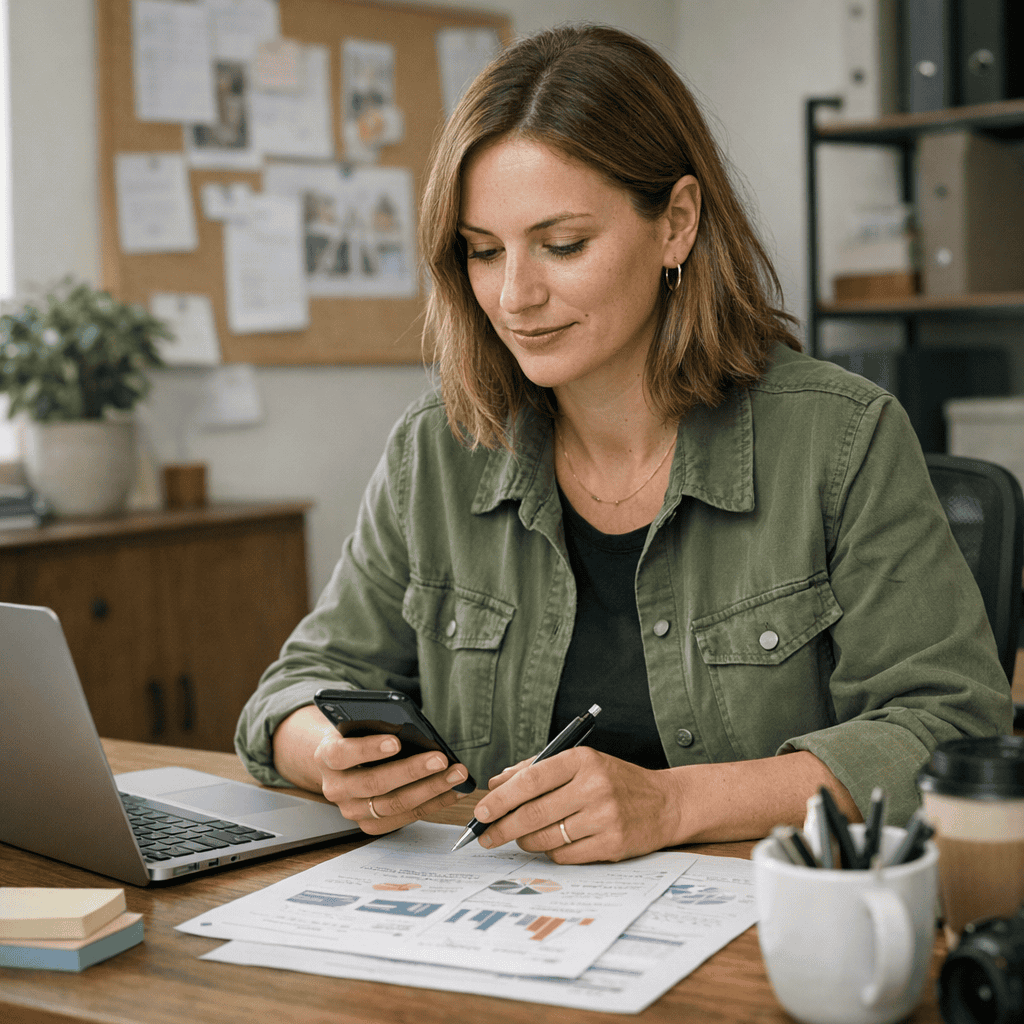 Social Media Advertising vs Organic Reach: What UK Businesses Need to Know 6 social media advertising vs organic reach - Client checking data reports
