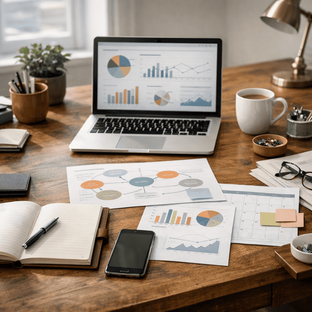 Storytelling in Email Marketing: How to Write Emails That Connect and Convert 4 storytelling in email marketing - desk with laptop and paperwork