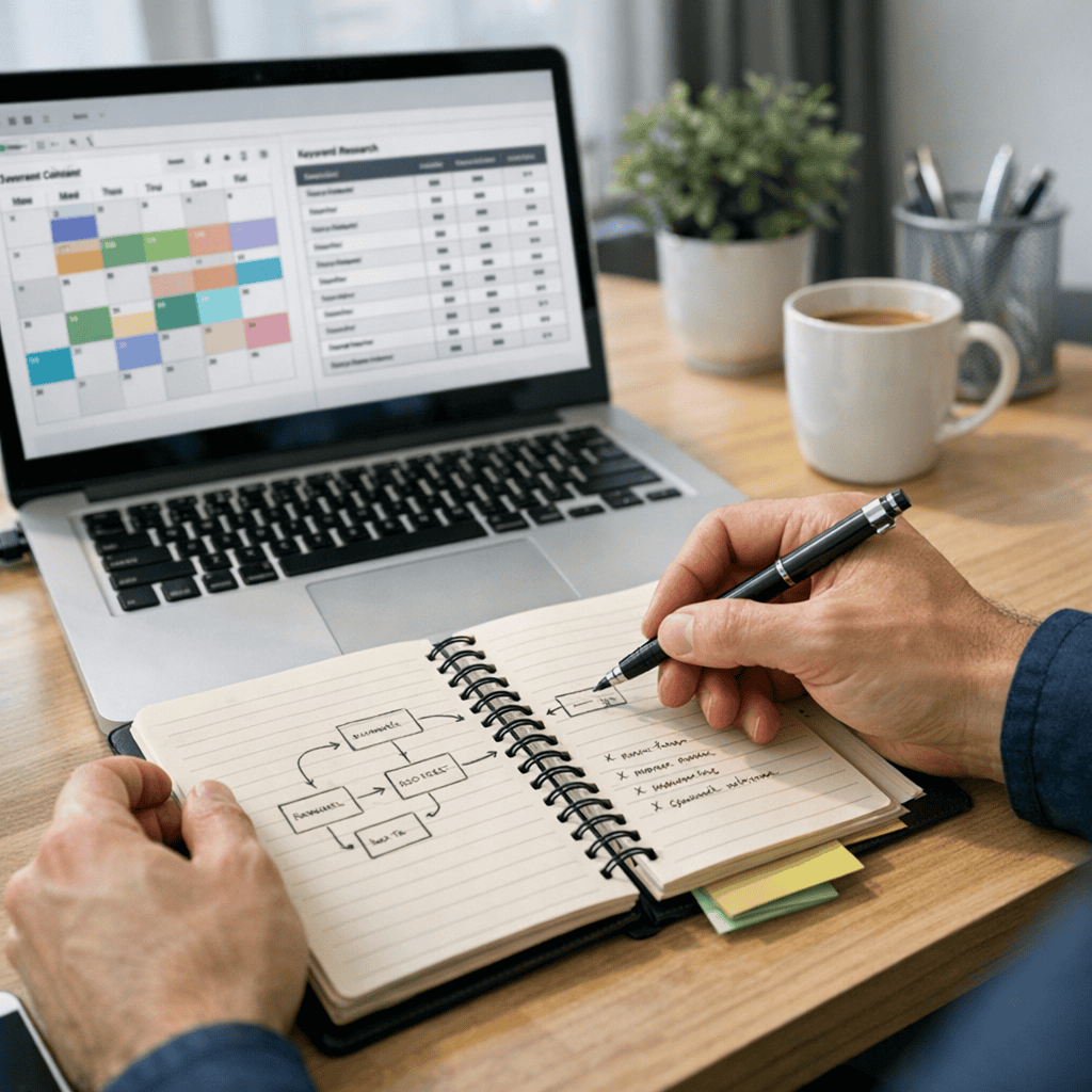 Developing Evergreen Content: 10 Practical Strategies for Long-Term SEO Success 1 Developing Evergreen Content - Planning content calendar