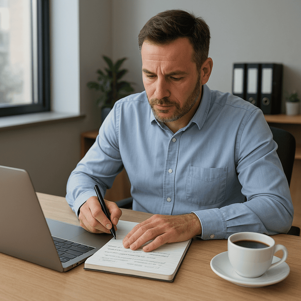 10 Google Business Profile Mistakes That Are Hurting Your Local Rankings 4 Google Business Profile Mistakes - Consultant taking notes
