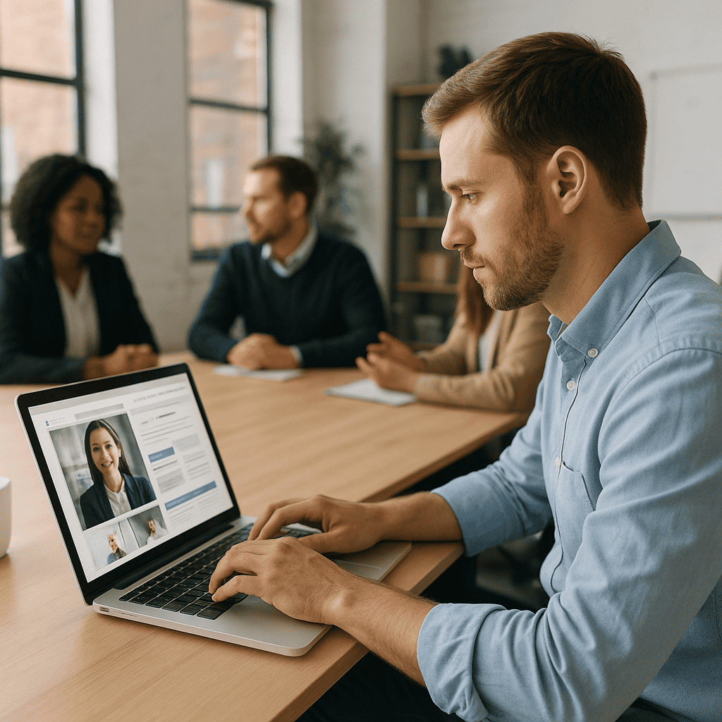 Why Your Google Business Profile Isn’t Ranking and How to Fix It 3 Google Business Profile isn't ranking - Consultant completing GBP