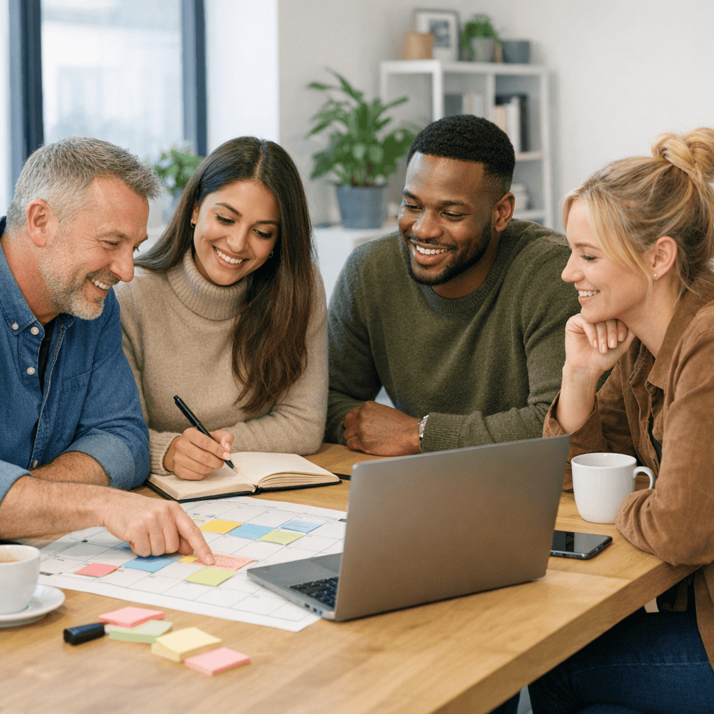 Leveraging Social Media for Business Growth: A Practical Guide for UK Companies 1 Leveraging Social Media - Agency team checking ads results