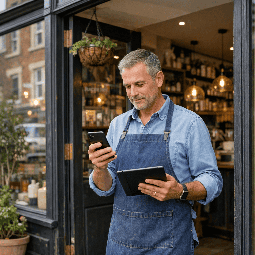 Marketing Strategies for Small Businesses: Practical Ways to Grow Your Brand 3 Marketing Strategies for Small Businesses - retailer checking analytics