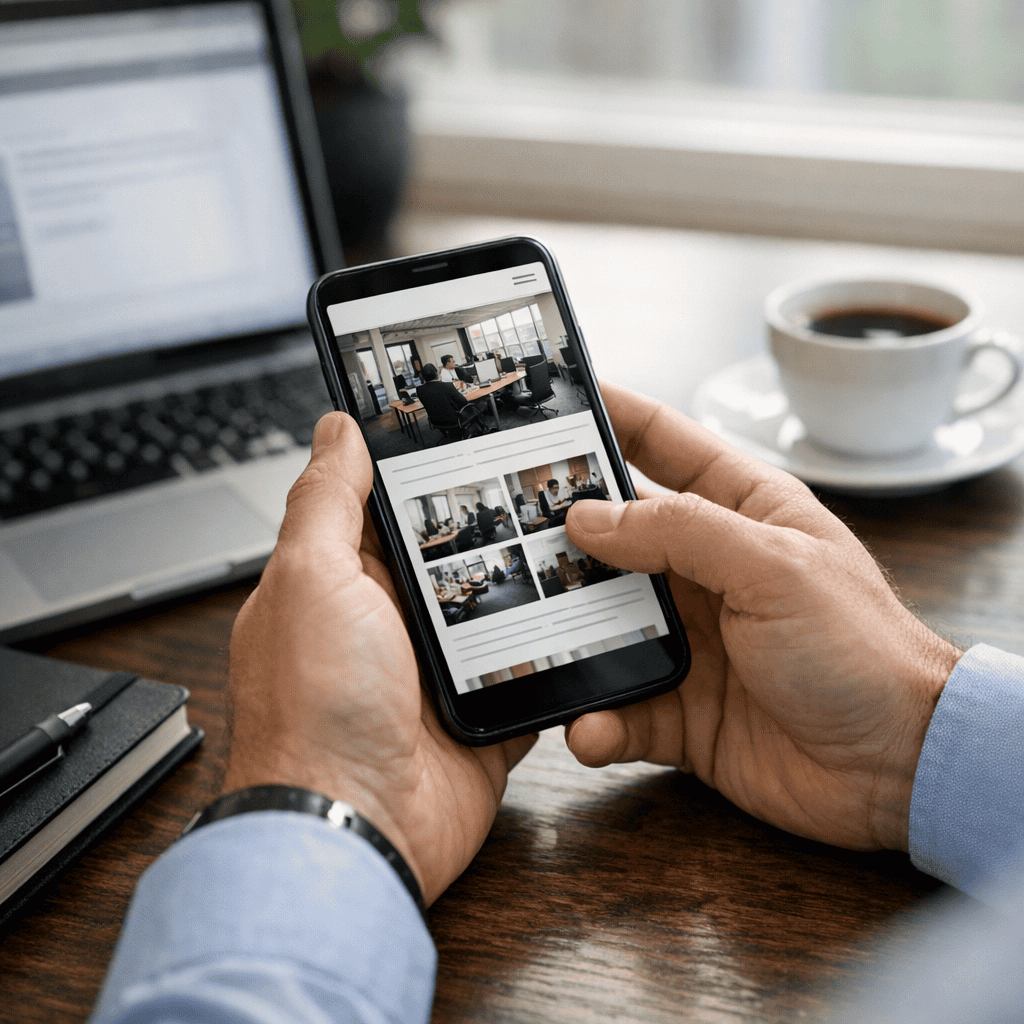 Mobile Marketing Strategies That Help UK Businesses Reach More Customers 1 Mobile Marketing Strategies - Checking mobile first website design