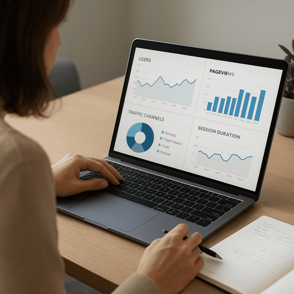 How to Optimise Your Homepage for Kilmarnock SEO: 7 Practical Ways to Improve Visibility 1 Optimise Your Homepage for Kilmarnock - Checking analytics