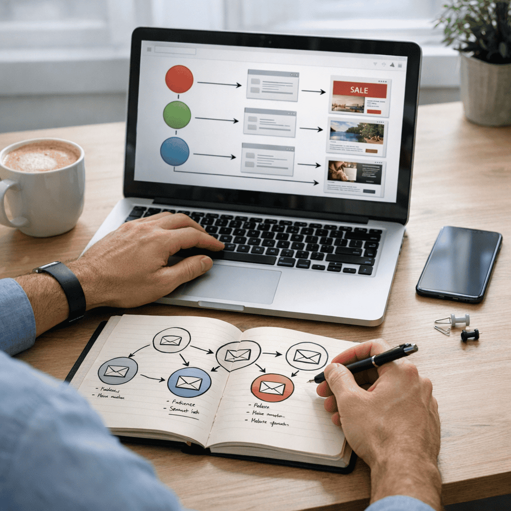 Personalised Email Strategies That Help UK Businesses Increase Conversions 1 Personalised Email Strategies - Consultant designing campaign