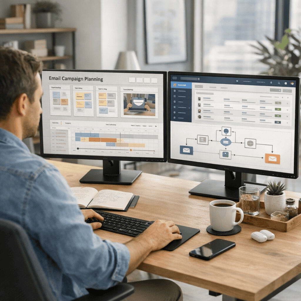How to Balance Privacy and Personalisation in Marketing 2 Privacy and Personalisation - Consultant creating an email marketing plan