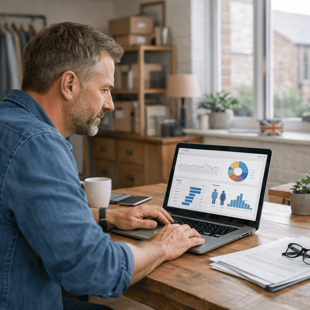 How to Balance Privacy and Personalisation in Marketing 3 Privacy and Personalisation - Freelancer checking analytics