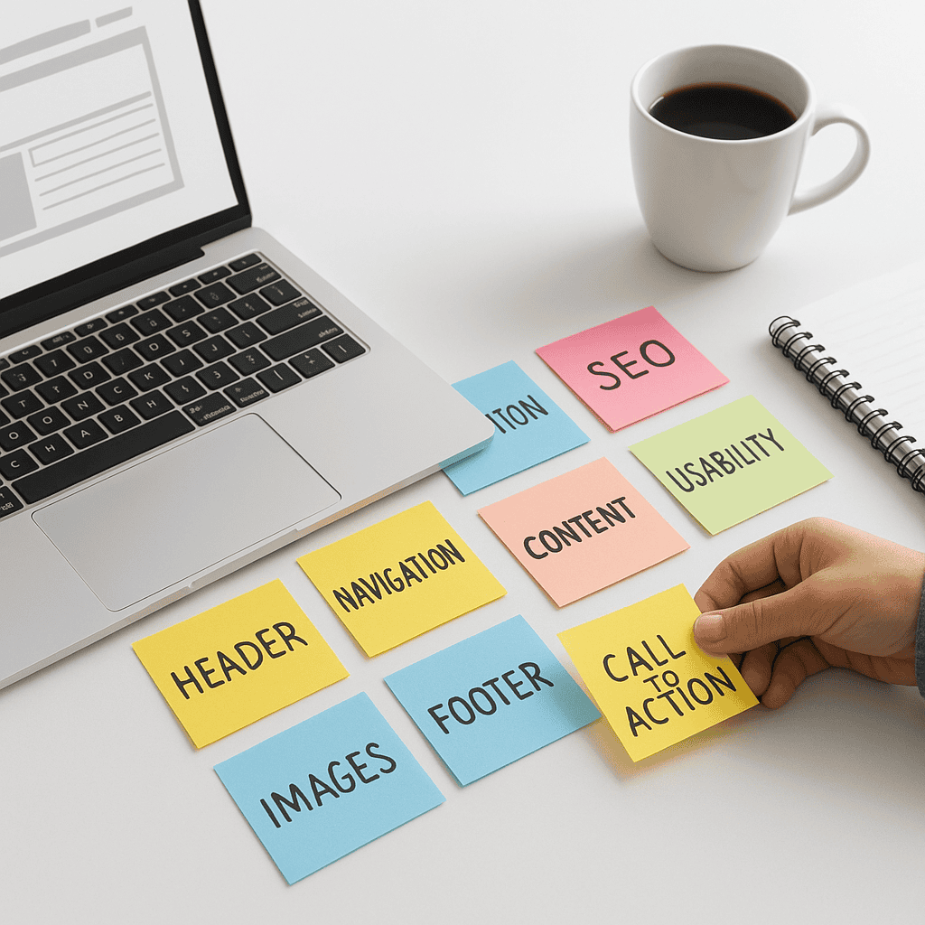 7 SEO Mistakes Businesses Make in Kilmarnock and How to Fix Them 4 SEO Mistakes Businesses Make in Kilmarnock - post it notes planning