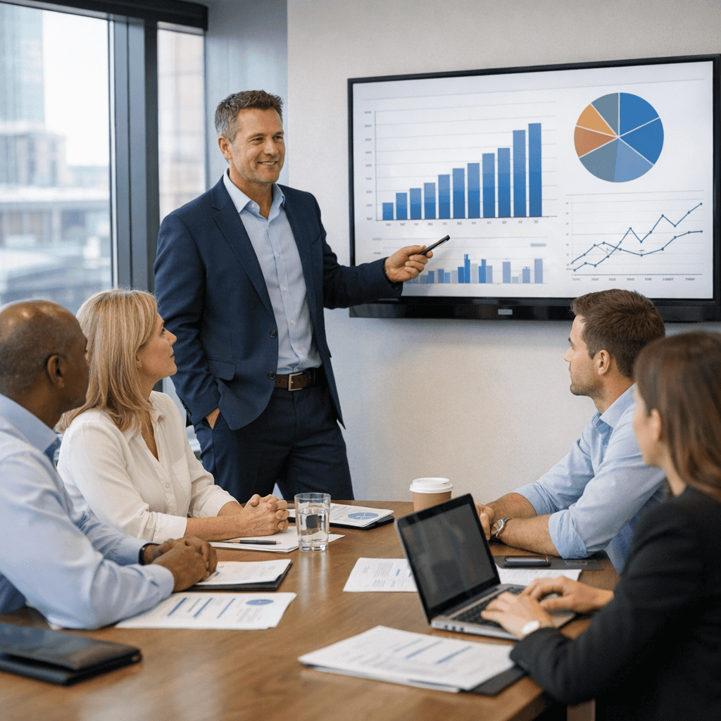 5 Secrets to Website Conversions That Help UK Businesses Boost Sales 4 Secrets to Website Conversions - Agency leading presentation on white board