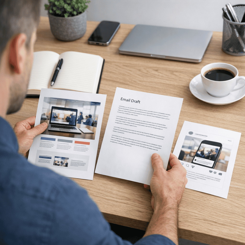 How to Create a Consistent Brand Voice Across All Channels 1 consistent brand voice across all channels - checking email draft