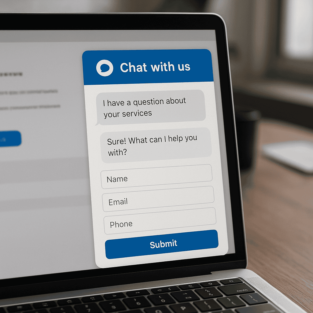 How AI Chatbots in Digital Marketing Plans Can Improve Lead Generation and Customer Service 3 ai chatbot in action on screen.