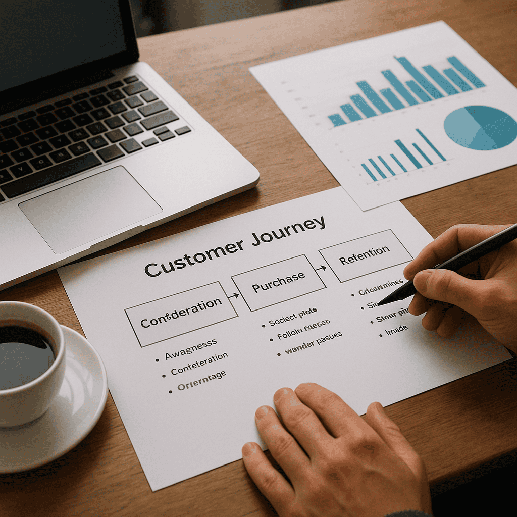 Email Segmentation Techniques for Sales: How UK Businesses Can Improve Conversions 5 Printout of the customer journey plan