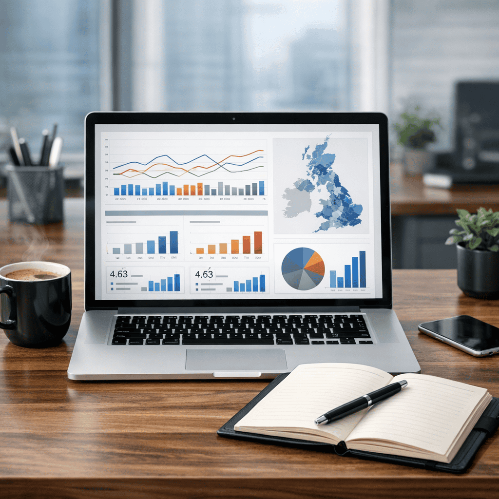 Semantic SEO for Local Competitors: How UK Businesses Can Win More Visibility 4 Laptop showing regional and national data results