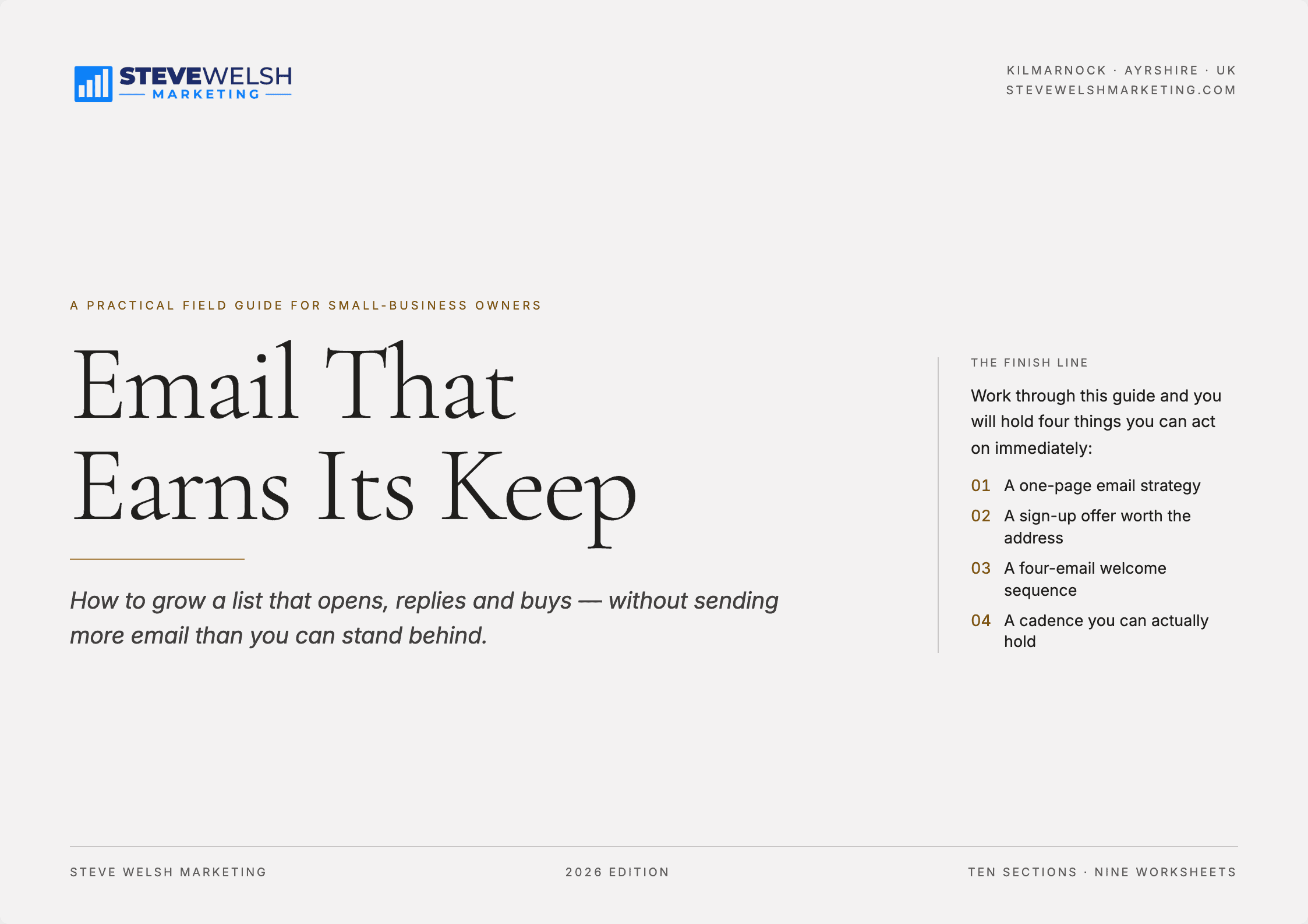 Email That Earns Its Keep guide cover